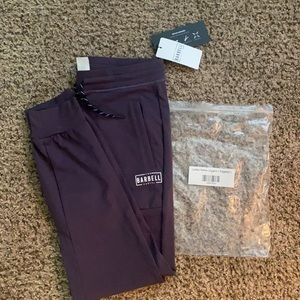 NWT Barbell Cartel Ladies Joggers Eggplant L